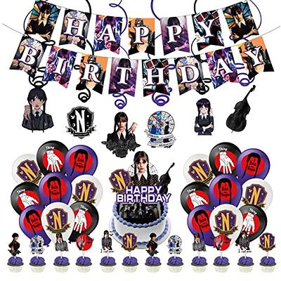 Mercredi Addams Party Décorations Cake Plate Topper Décoration