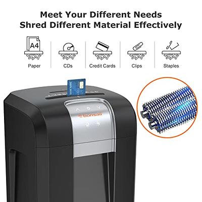 Bonsaii C149-C: Bonsaii C149-C 18-Sheet Cross-Cut Paper Shredder 60 Minutes  Running Time