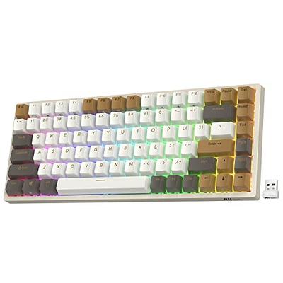  RK ROYAL KLUDGE RK61 Wired 60% Mechanical Gaming Keyboard RGB  Backlit Ultra-Compact Hot-Swappable Red Switch White : Video Games