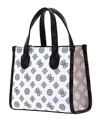 GUESS Silvana Small Monogram Double Compartment Tote