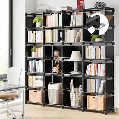 South Shore Axess Small Desk and 4-Shelf Bookcase Set in Pure Black