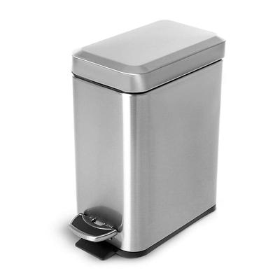 Stainless Steel 13-Gallon Kitchen Trash Can with Step Lid in Copper Bronze