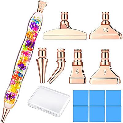  Diamond Painting Pen Accessories Tools Set,1PCS Diamond Art Pen  and 12Pcs Rosegold Metal Screw Thread Multi Placer Tips,Diamond Painting  Drill Pens for DIY Diamond Art : Arts, Crafts & Sewing