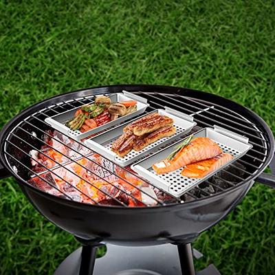 Grilling Basket Metal Mesh Barbecue Sausage Grilling Rack Net