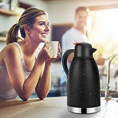 Yummy Sam Thermal Coffee Carafe Stainless Steel 68oz(2 Lifter) Double  Walled Vacuum Coffee Thermos Water Beverage Dispenser 12 Hour Heat  Retention/24