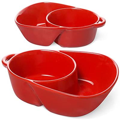  LE TAUCI Chip and Dip Bowls, Anti-Soggy Cereal Bowl