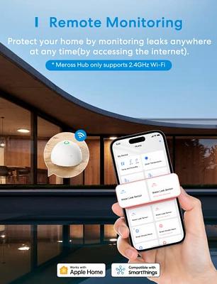 meross Smart Water Leak Detector, WiFi Water Sensor Support Apple HomeKit,  SmartThings, IP67 Waterproof with App Alerts, Audio Alarm, 100M Range for  Home Basement Kitchen (Meross Hub Included) - Yahoo Shopping