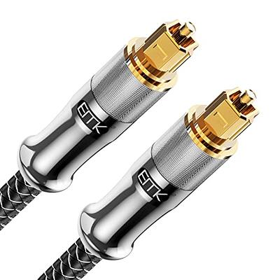 Suplong Optical Audio Cable 6ft/1.8M 24K Gold-Plated Digital Optical Audio  Toslink Cable for [S/PDIF] LG/Samsung/Sony/Philips Sound Bar, Smart TV