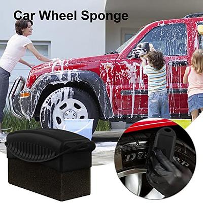 Tire Shine Dressing Applicator Pad, Tire Foam Applicator Sponges Contour  Tire Wheel Shine Car Cleaning, Durable & Reusable Tire Sponges Applicator