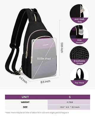 ZOMAKE Sling Bag for Women Men:Small Crossbody Sling Backpack - Water  Resistant Mini Shoulder Bag Chest Bag for Travel