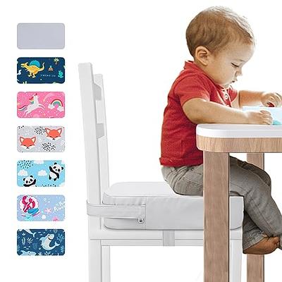 Toddler Booster Seat for Dining Table Cartoon Stronger Support Baby Kids  Booster Seat for Dining Table Washable 2 Safer Straps Non-Slip Bottom