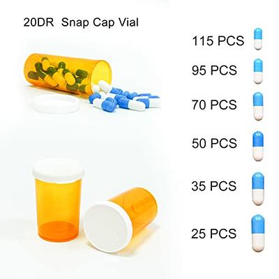 Wisesorb 6 Dram 36 Pack, Pill Bottles Empty with Desiccant Caps, Plastic  Pill Containers, Empty Medicine Bottle, Pill Bottles Empty with Caps, Small Pill  Bottle, Empty Pill Bottles - Yahoo Shopping
