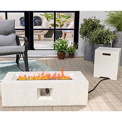 COSIEST Outdoor 42-inch Rectangle Propane Fire Table, 50000 BTU