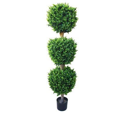 Nearly Natural 23 H Plastic Boxwood Ball Topiary With Planter Green -  Office Depot