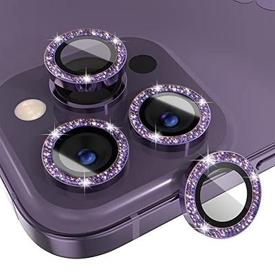 Camera Lens Protector for iPhone 14 Pro / iPhone 14 Pro Max, Alloy Metal  Camera Cover with Tempered Glass Screen Protector Accessories,Case