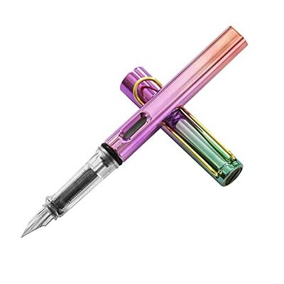 Dryden Designs Fountain Pen - Medium Nib | Includes 24 Ink Cartridges (12  Black 12 Blue) and Ink Refill Converter | Calligraphy Pen, Consistent