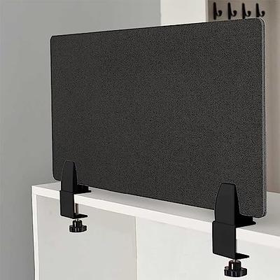  Jetec Clamp on Desk Divider for Office Acoustic Desk Privacy  Panel Sound Proof Dividers Sound Absorbing Cubicle Wall Desk Partition Standing  Desk Accessory (Light Gray,24 x 16 Inch) : Office Products