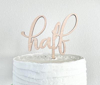 Happy Birthday' Wooden Cake Topper