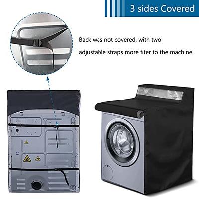 AKEfit Washer and Dryer Covers, Washing Machine Cover 420D Waterproof  Outdoor Top Load Washer Cover Dustproof Front Load Dryer Cover Pre-Window  with