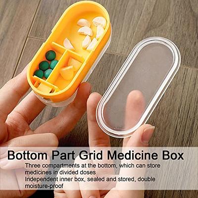 Portable Pill Tablet Cutter Splitter Divide Storage Case Medicine Cut Box