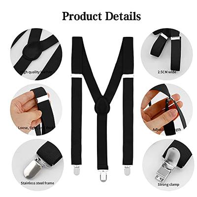 Suspenders for Men,Black Suspenders,Suspenders for Men Heavy Duty,Mens  Suspenders for Jeans Work Suspenders for Men Tuxedo Suspenders for Men  Black Halloween Christmas Suspenders : : Clothing, Shoes &  Accessories