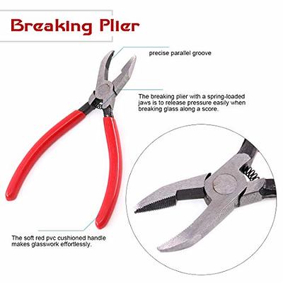 Use Grozing Pliers & Running Pliers to Break Glass