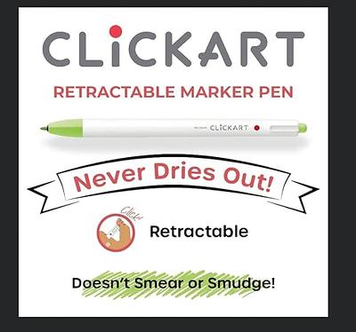 Zebra Pen ClickArt Retractable Marker Set, 0.6mm, 12 Pale Color