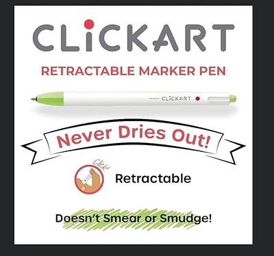 Zebra CLiCKART Retractable Marker Pens- 0.6mm Fine Tip