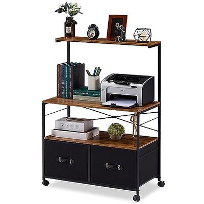 BYBLIGHT Atencio Rustic Brown File Cabinet with Drawer and Open Storage  Shelves Bookcase for Letter Size/A4 Size Lateral BB-C0294DT - The Home Depot