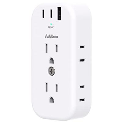 Cheap TESSAN Multi Outlets Wall Socket Extender with AC Outlets, USB Ports  and Type C, EU KR Plug Power Strip Adapter Charger for Home