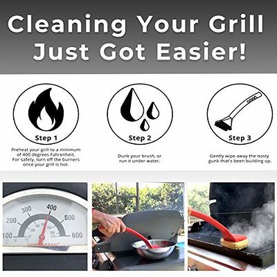 Mountain Grillers - Grill Brush Bristle Free for Barbecue BBQ Cleaning Brushes to Prevent Flare Ups