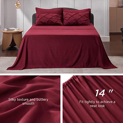 Bedsure Twin Size Comforter Set 5 Pieces - Pintuck Twin Bedding Set, Pinch  Pleat Purple Twin Size Bed in a Bag with Comforter, Sheets, Pillowcase &  Sham - Yahoo Shopping