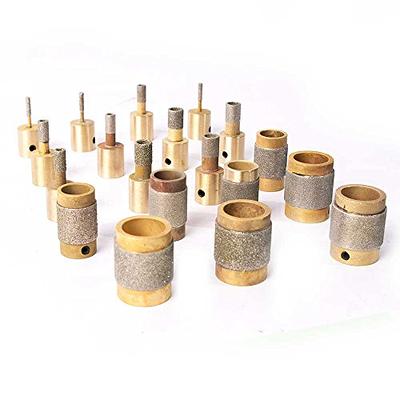 19mm/25mm Diamond Copper Grinder Brass Core Standard Grit Stained