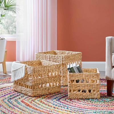 StyleWell Kids Scalloped Wicker Storage Baskets (Set of 2) FEH2111