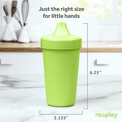 Re Play Made in USA 10 Oz. Sippy Cups for Toddlers (4-pack) Spill