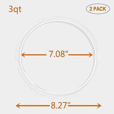 Silicone Sealing Ring for 6 Qt, Replacement Seal Gasket for Instant Pot 6  Quart Model, Food-grade Silicone, Fits Duo 6 Quart, Lux 6 Quart, Duo Plus 6