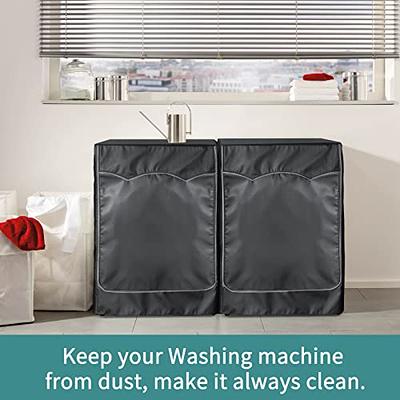 2Pack Washing machine cover,Fit for Outdoor Top Load and Front Load  Machine,Washer Cover With Zipper Design for Easy Use,Waterproof Dustproof