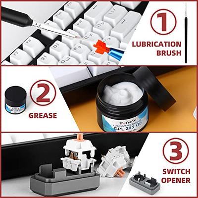 YIMAGUJRX RUNJRX 36 Switches Acrylic Lube Station for Keyboard Switch,GPL  205G0 0.53oz/15g, Switch Opener for MX Cherry Akko Panda Kailh Gateron, Switch Tester,Switch Lube Kit for Gaming Keyboard - Yahoo Shopping