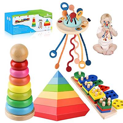 Ynanimery Stacking Cups Toys for Toddlers 1-3, Baby Toys Stacking Cups &  Soft Blocks Teething Toys for Babies 6-12 Months Montessori Educational or