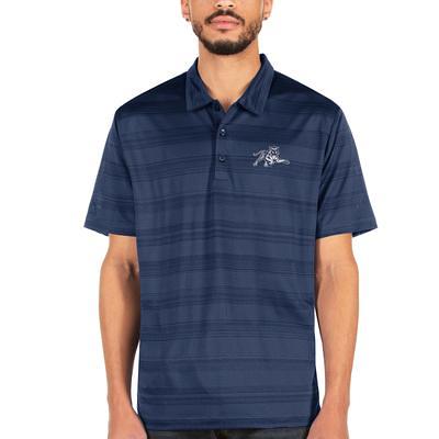 Men's Antigua Gray Atlanta Braves Compass Polo 