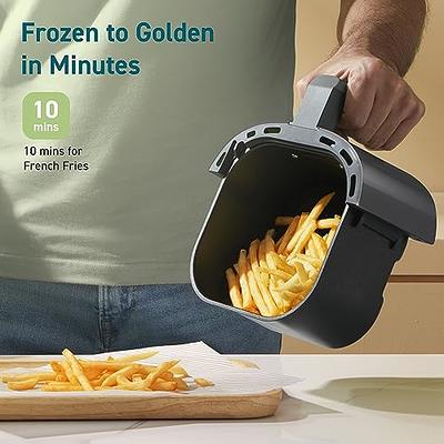Cosori Mini Air Fryer 2.1 Qt, 4-in-1 Small Airfryer, Bake, Roast, Reheat,  Space-saving & Low-noise, Nonstick and Dishwasher Safe Basket, 30 In-App  Recipes, Sticker with 6 Reference Guides, Gray - Yahoo Shopping
