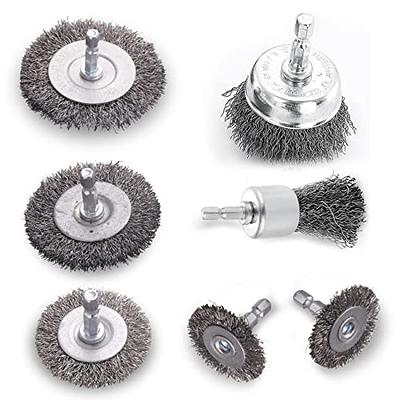 3PCS Wire Cup Brush End Brush Set Wire Brush for Drill 1/4 Inch