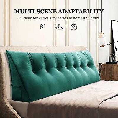 Triangular Wedge Pillow Bedside Cushion Pillow Large Upholstered Headboard  Reading Pillow Headboard Back Cushion for Home Livingroom Bed Sofa 180cm