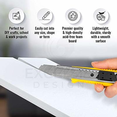 Excelsis Design 15 Pack Foam Board 11x14 Inches, White Foam Board 3/16  Inch Thick White Core Mat