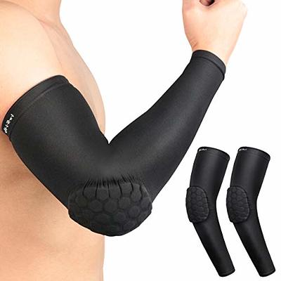 Mcdavid 6500 Hex Padded Arm Sleeve, Compression Arm Sleeve w/ Elbow Pad for  Football, Volleyball, Baseball Protection, Youth & Adult Sizes 