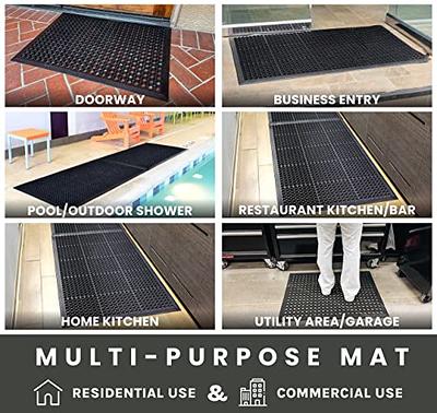  KMAT Kitchen Mat Cushioned Anti-Fatigue Floor Mat Waterproof  Non-Slip Standing Mat Ergonomic Comfort Floor Mat Rug for  Home,Office,Sink,Laundry,Desk 30(L) x 20(W),Grey : Home & Kitchen