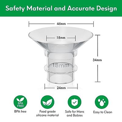 MOMMED Breast Pumps Accessories, 21mm Flange Inserts for 24mm