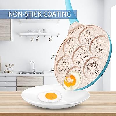 Egg Frying Pan, Nonstick Pancake Pans With 4 Holes, Pancakes Maker With  Handle, Crepe Pan For Breakfast Eggs, Kitchen Utensils