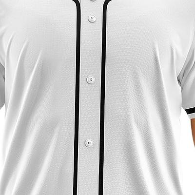 Plain white clearance baseball jersey