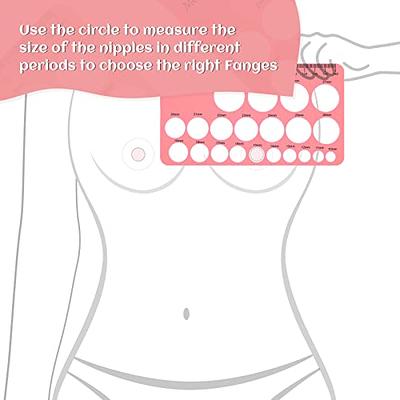 Silicone Nipple Ruler - Nipple Measurement Tool for Fanges, Soft